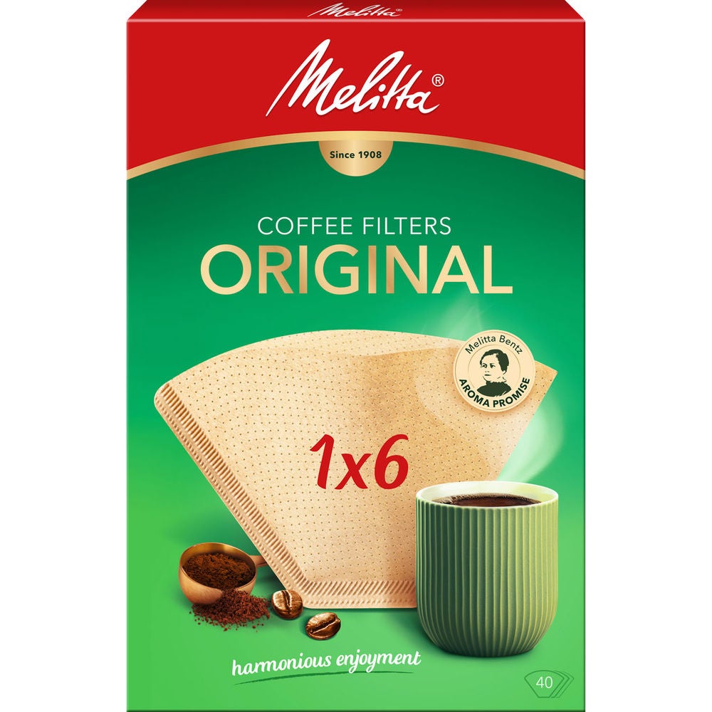 Melitta® Original, 1x6, brown, 40 pcs